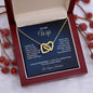 To My Wife - Interlocking Hearts Necklace