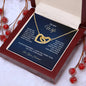 To My Wife - Interlocking Hearts Necklace