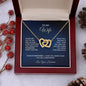 To My Wife - Interlocking Hearts Necklace
