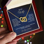 To My Wife - Interlocking Hearts Necklace