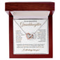 To My Beautiful Granddaughter - Interlocking Hearts Necklace