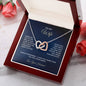To My Wife - Interlocking Hearts Necklace
