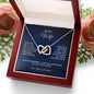 To My Wife - Interlocking Hearts Necklace