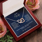 To My Wife - Interlocking Hearts Necklace