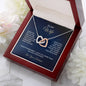 To My Wife - Interlocking Hearts Necklace