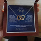 To My Wife - Interlocking Hearts Necklace