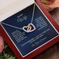 To My Wife - Interlocking Hearts Necklace