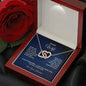To My Wife - Interlocking Hearts Necklace