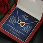 To My Wife - Interlocking Hearts Necklace