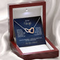To My Wife - Interlocking Hearts Necklace
