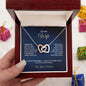 To My Wife - Interlocking Hearts Necklace