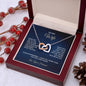 To My Wife - Interlocking Hearts Necklace