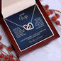 To My Wife - Interlocking Hearts Necklace