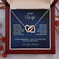 To My Wife - Interlocking Hearts Necklace