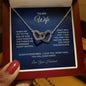 To My Wife - Interlocking Hearts Necklace