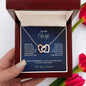To My Wife - Interlocking Hearts Necklace