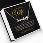 To My Beautiful Wife - So Blessed- Personalized Paw Print Name Necklace Gift - W006