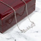 To My Beautiful Wife - So Blessed- Personalized Paw Print Name Necklace Gift - W006