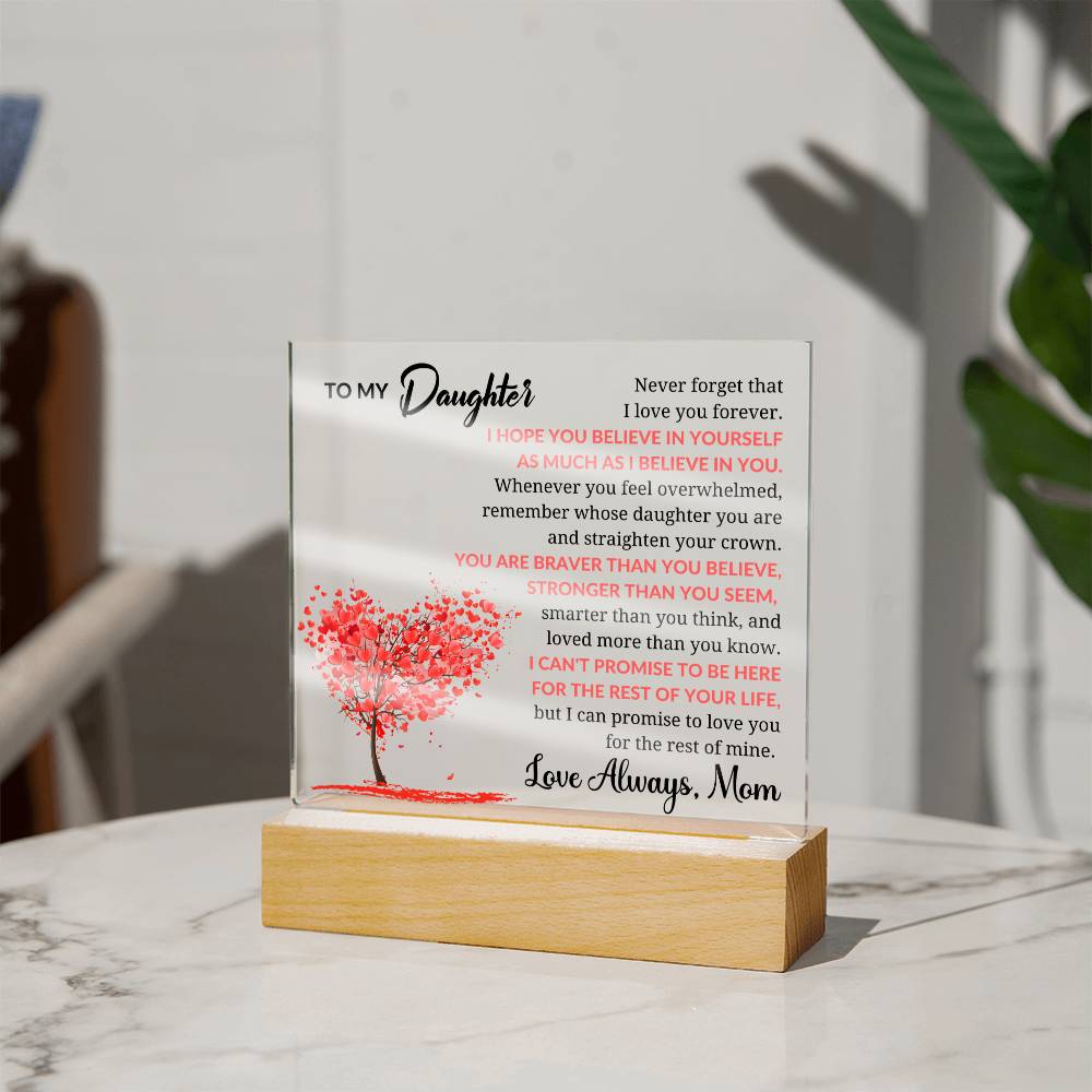 To My Daughter From Mom - Acrylic Square