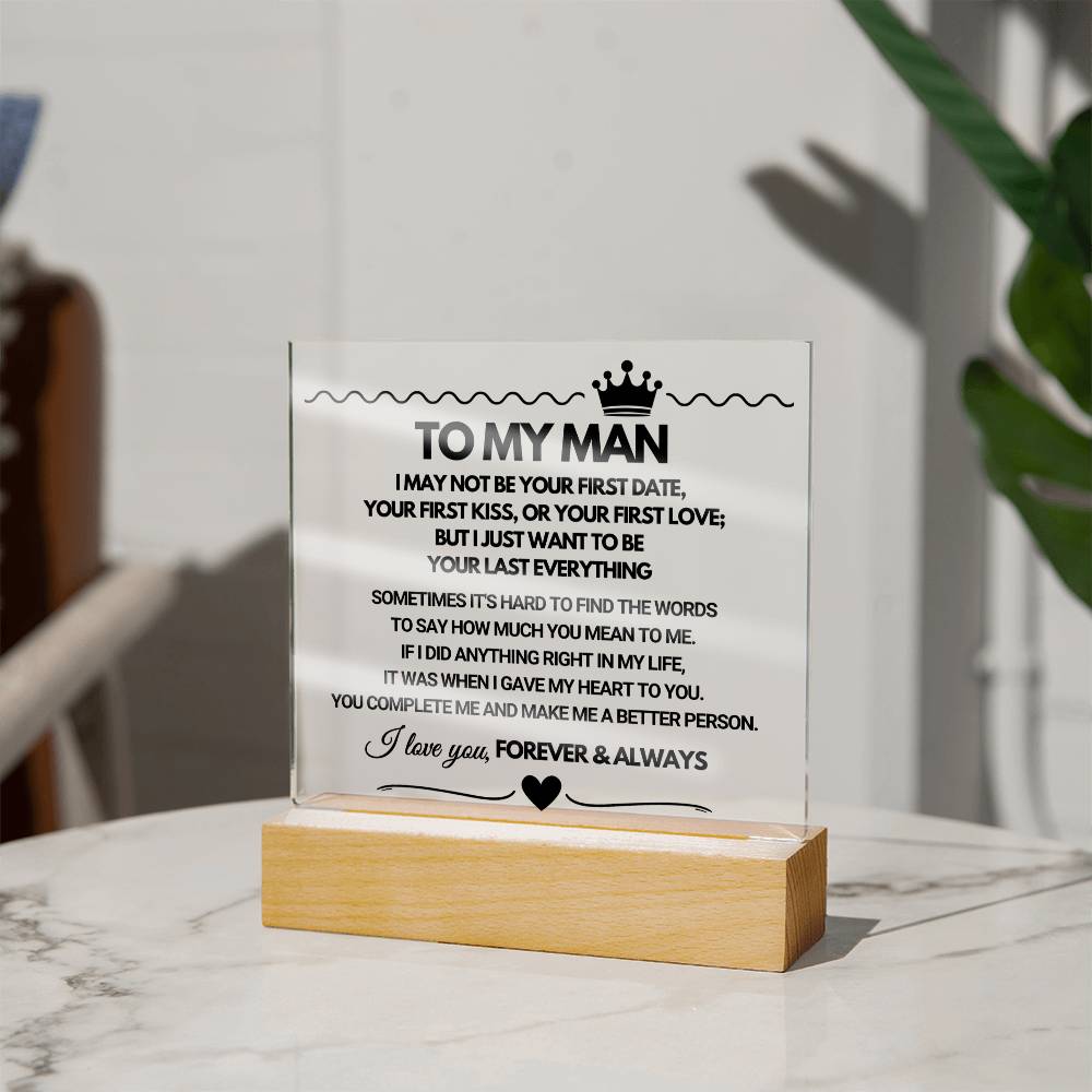 To My Man - Acrylic Square