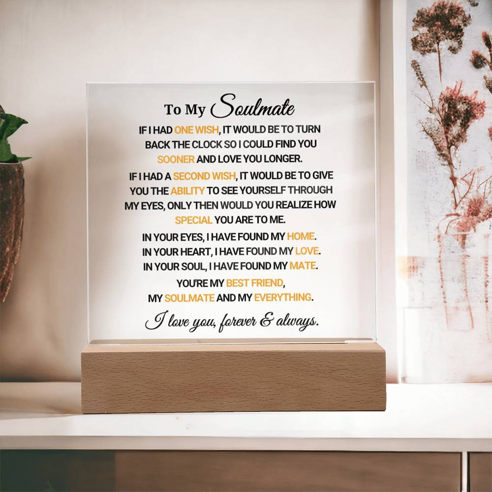 To My Soulmate - Acrylic Square