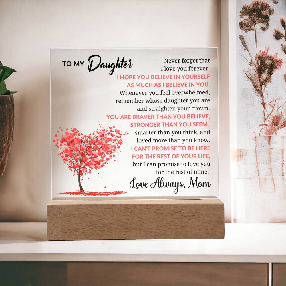 To My Daughter From Mom - Acrylic Square