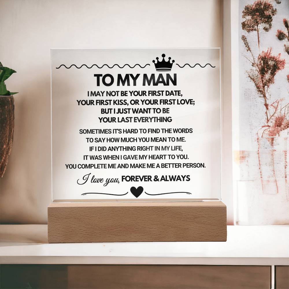 To My Man - Acrylic Square