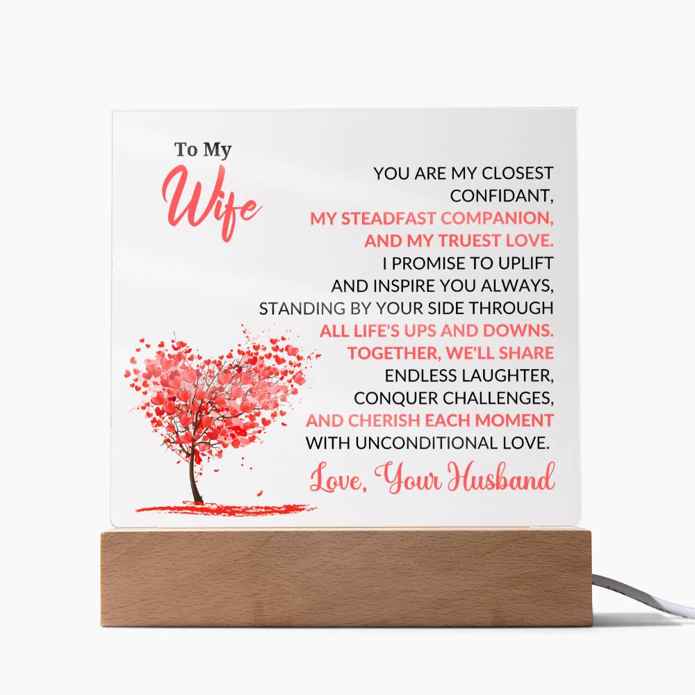 To My Wife - Acrylic Square