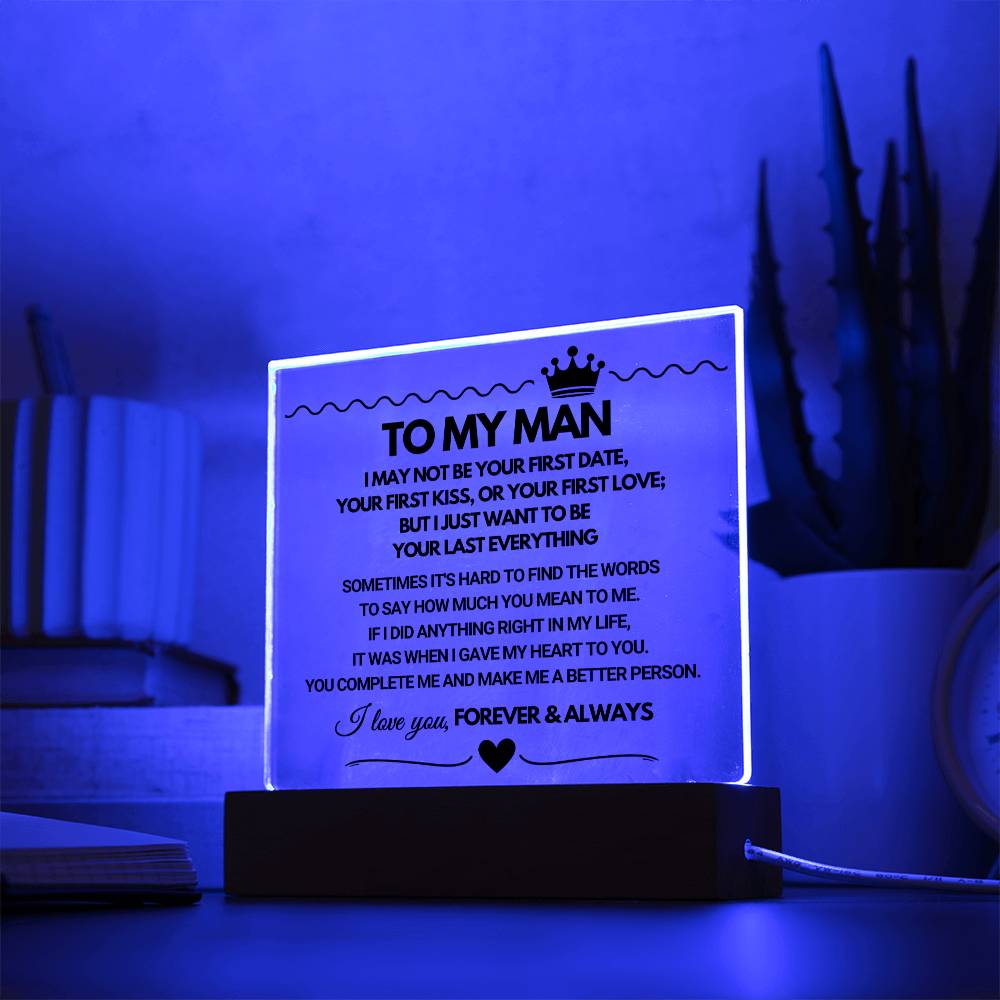 To My Man - Acrylic Square