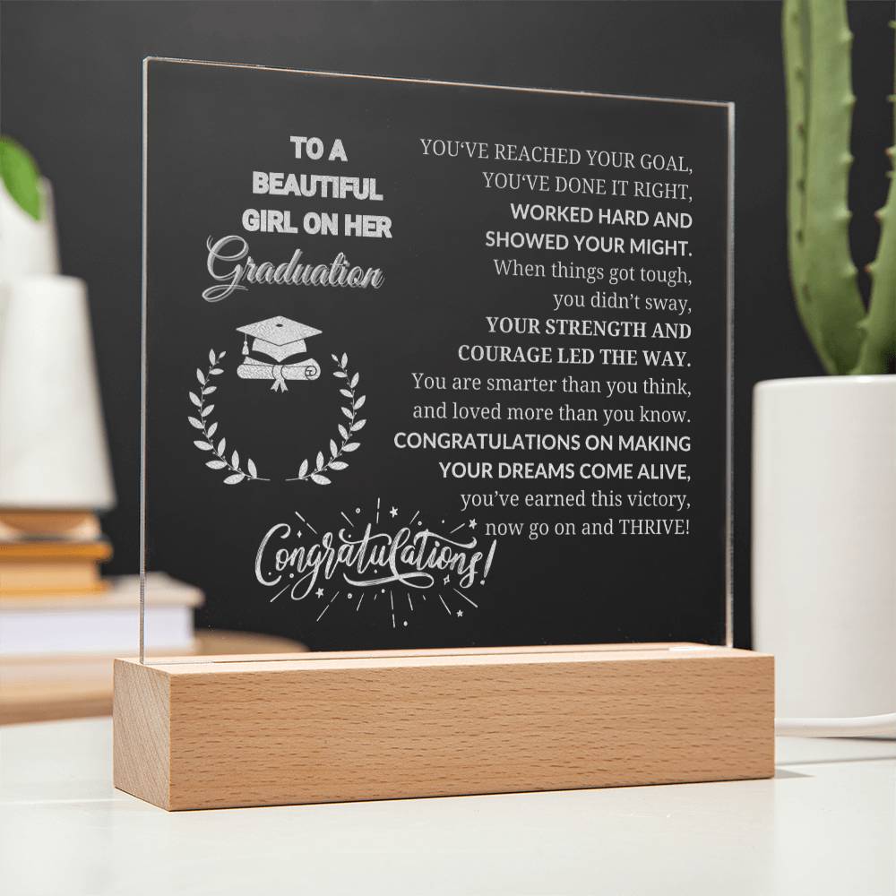 Graduation Acrylic Gift For Her