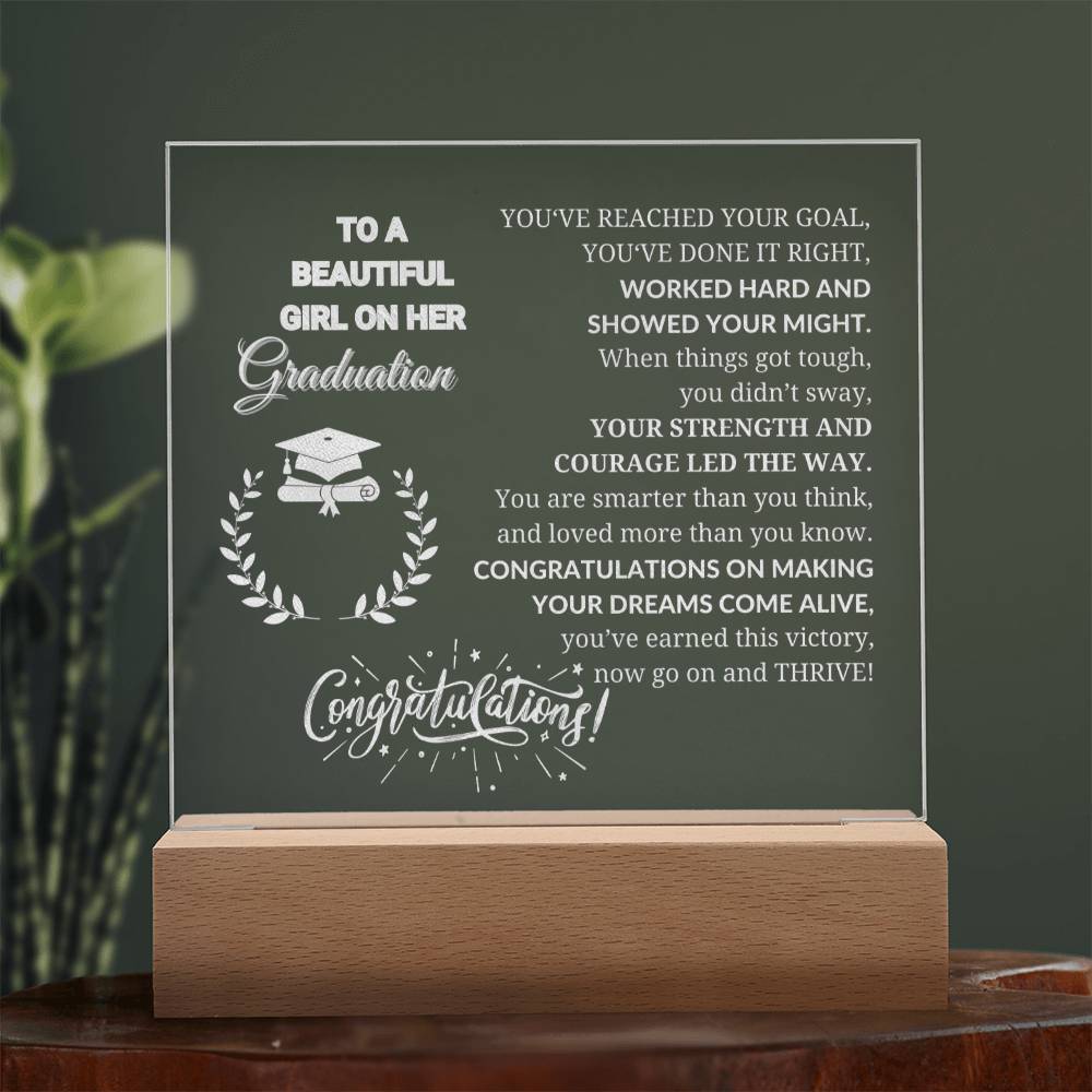 Graduation Acrylic Gift For Her