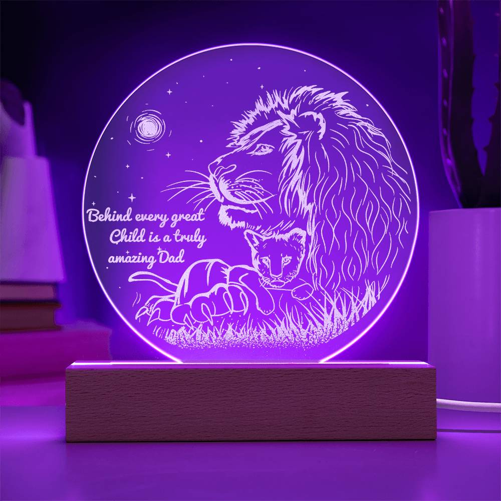 Dad- Amazing Dad- Circle Acrylic
