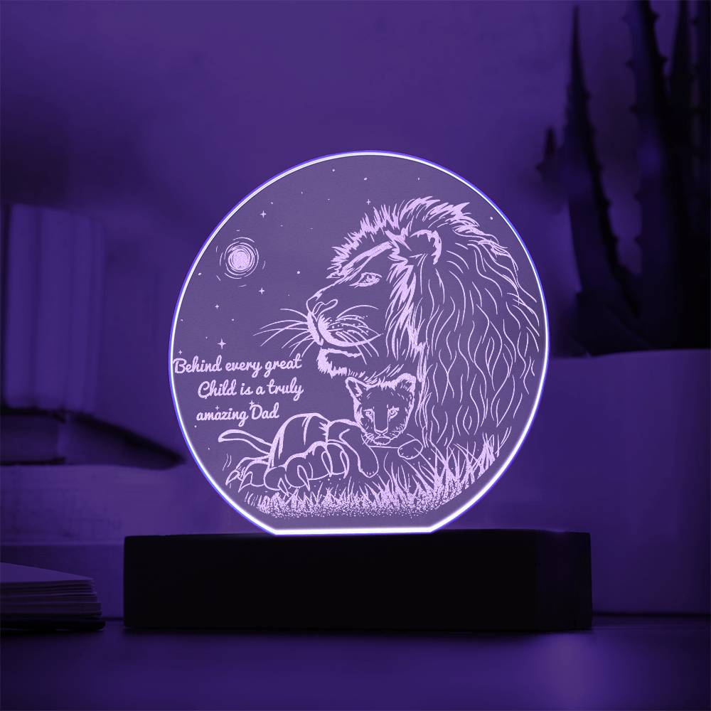 Dad- Amazing Dad- Circle Acrylic