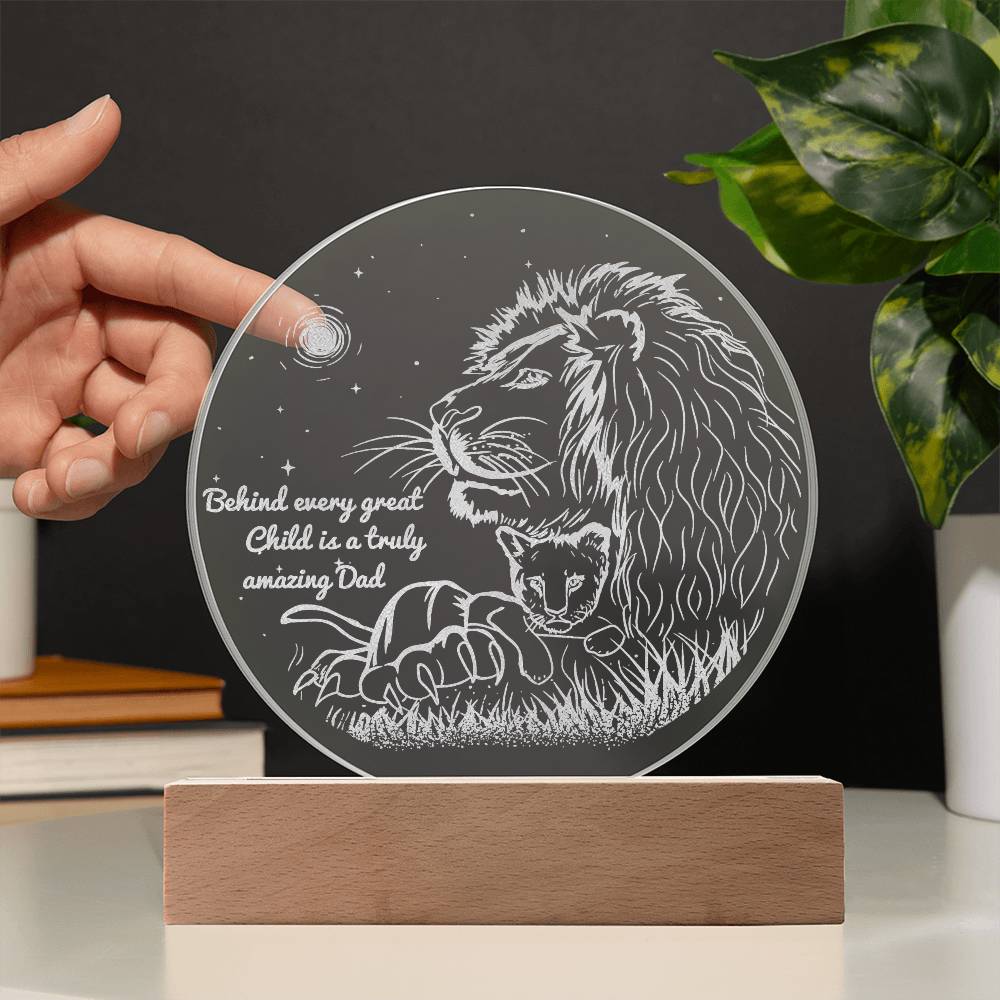 Dad- Amazing Dad- Circle Acrylic