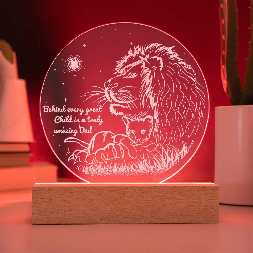 Dad- Amazing Dad- Circle Acrylic