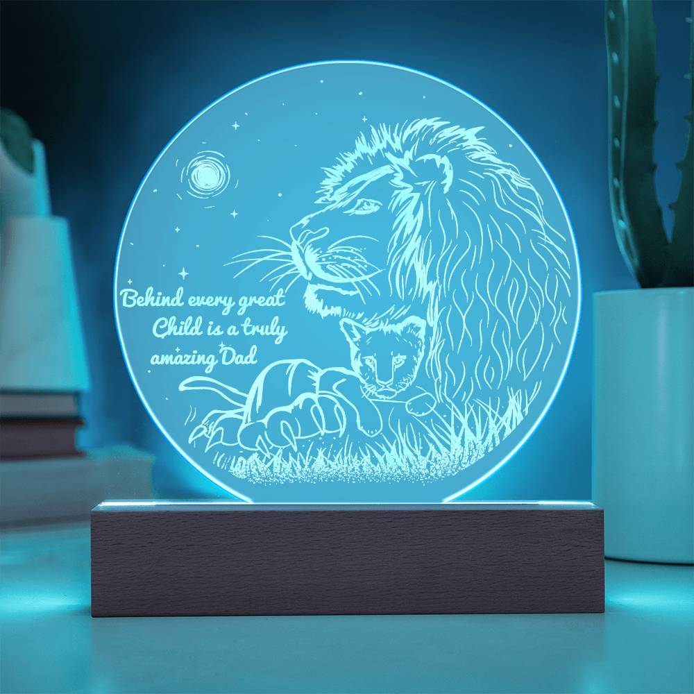 Dad- Amazing Dad- Circle Acrylic