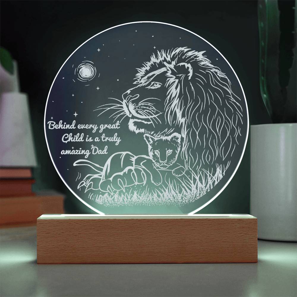 Dad- Amazing Dad- Circle Acrylic