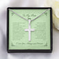 To My Man - My Missing Piece - Artisan Cross Necklace