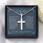 To My Man - My Missing Piece - Artisan Cross Necklace