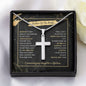 Father Of The Bride - Thank You - Artisan Cross Necklace