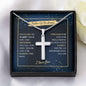 Father Of The Groom - Thank You - Artisan Cross Necklace
