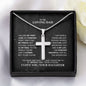 To My Loving Dad - My First Love - Artisan Cross Necklace