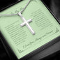 To My Man - My Missing Piece - Artisan Cross Necklace