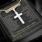 Father Of The Bride - Thank You - Artisan Cross Necklace