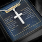 Father Of The Groom - Thank You - Artisan Cross Necklace