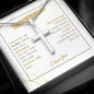 Father Of The Groom - Thank You - Artisan Cross Necklace