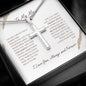 To My Man - My Missing Piece - Artisan Cross Necklace
