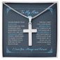 To My Man - My Missing Piece - Artisan Cross Necklace
