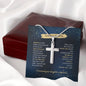 Father Of The Bride - Thank You - Artisan Cross Necklace