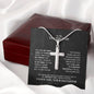 To My Loving Dad - My First Love - Artisan Cross Necklace